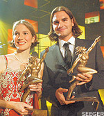 simone luder et roger federer...
athlètes suisses de l'année 2003